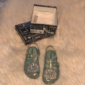 Mini Melissa Green Jelly sandals